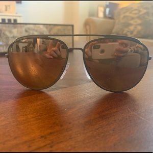 Men’s Prada Gunmetal Aviator Sunglasses